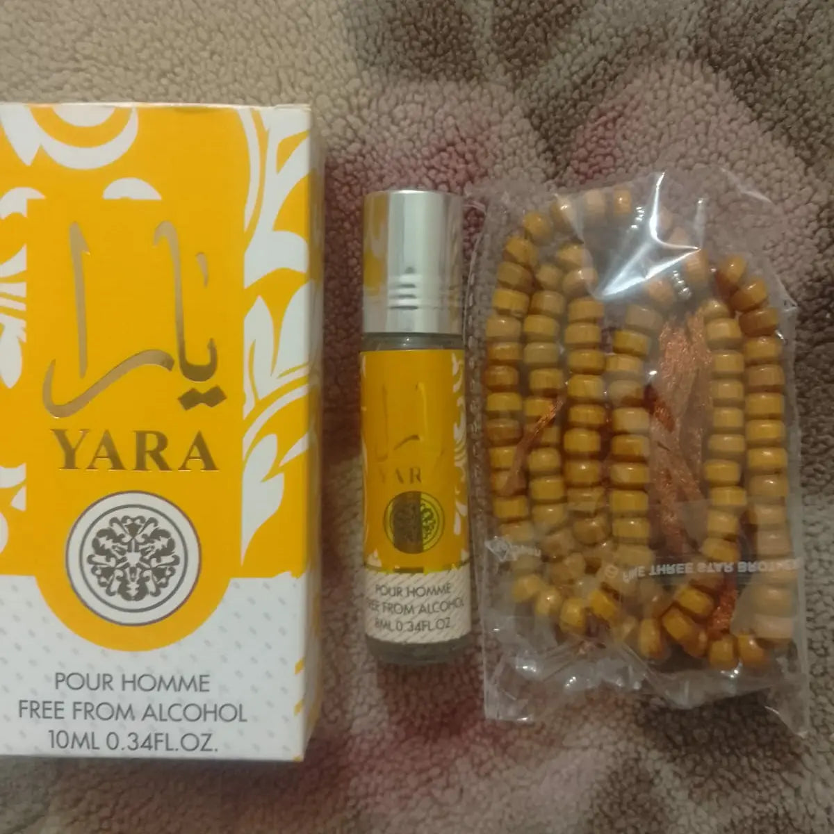 Yara Attar with Tasbeeh Gift – Alcohol-Free Fragrance 8ml Islamic Store